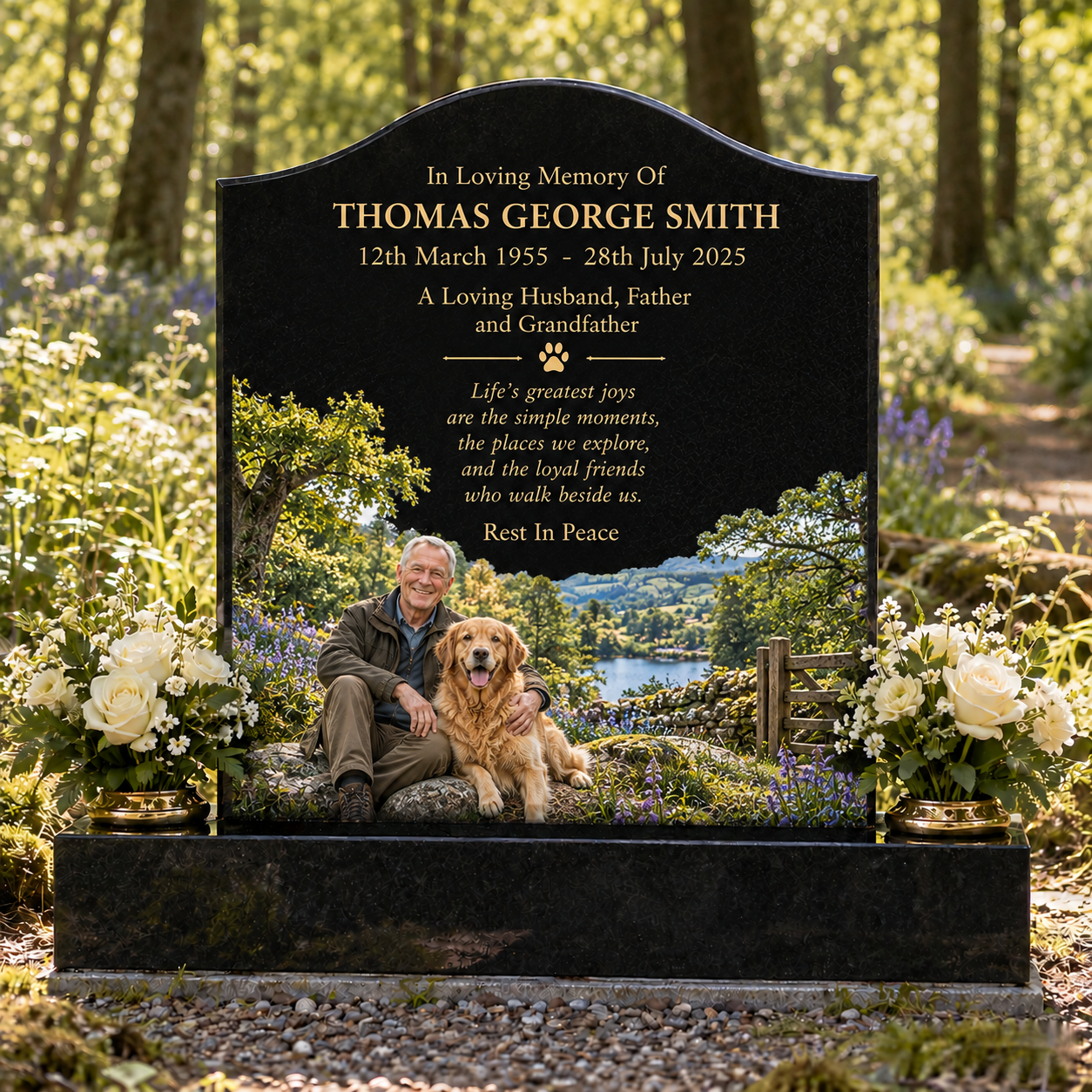 Feature style example from the Magic Memorials Designer