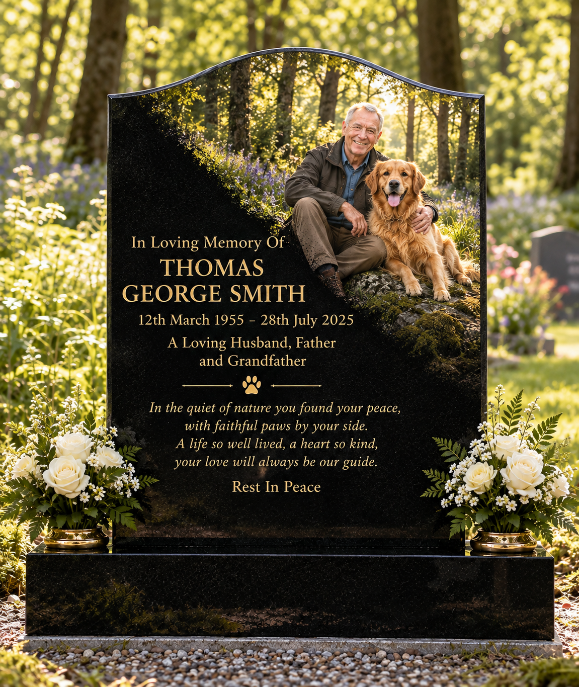 Half Crown style example from the Magic Memorials Designer