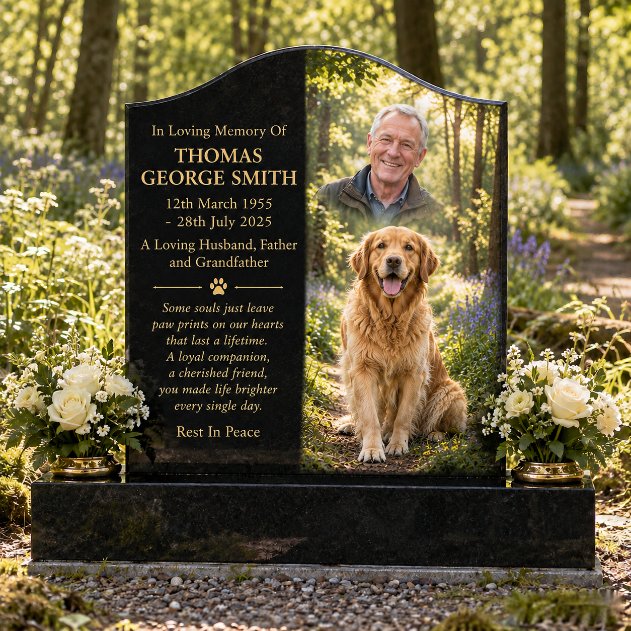 Legacy style example from the Magic Memorials Designer